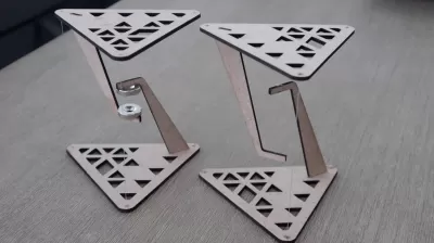 Lazer Kesim İmkansız Masa Tensegrity Masa DXF Dosyası DXF çizimi
