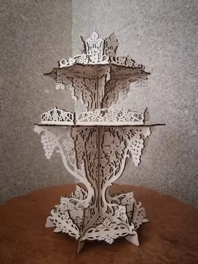 Lazer Kesim Üzüm Şekerliği DXF Dosyası DXF çizimi