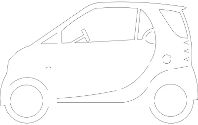 Smartcar dxf Dosyası DXF çizimi