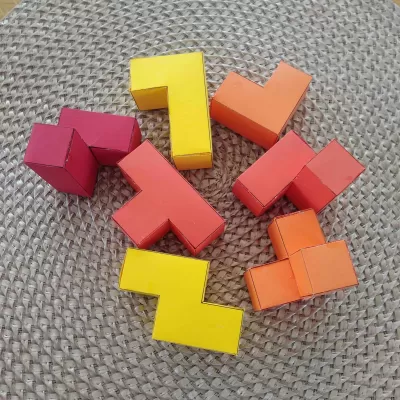 Lazer Kesim Soma Küpü Yapboz Nikitin Kareleri Eğitici Çocuk Oyuncak Tetris 3mm Ücretsiz Vektör CDR çizimi