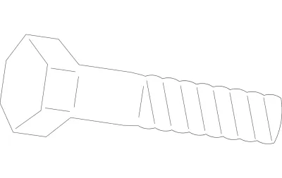 Cıvata dxf Dosyası DXF çizimi