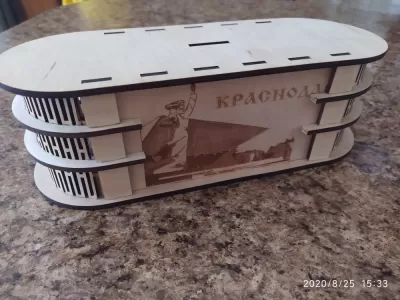 Lazer Kesim Ahşap Kumbara Şablonu Ücretsiz Vektör CDR çizimi
