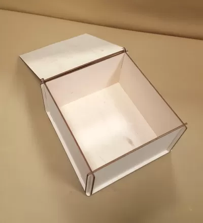 Lazer Kesim Ahşap Saklama Kutusu Kapaklı Ücretsiz Vektör CDR çizimi