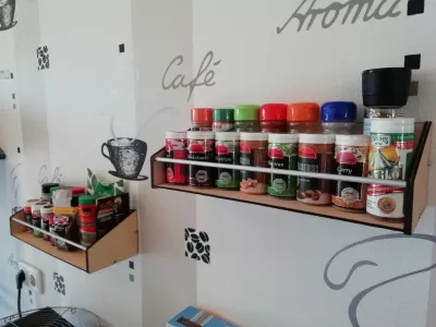 Lazer Kesim Basit Baharatlık 3mm Kontraplak SVG Dosyası SVG çizimi