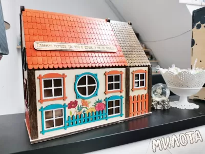 Lazer Kesim Çay Evi Çay Poşeti Saklama Alanı ve Şeker Saklama Kutusu Ücretsiz Vektör CDR çizimi