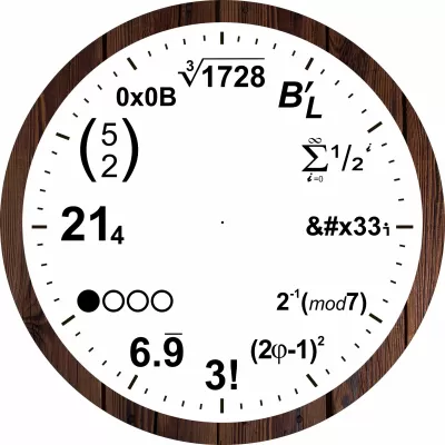 Lazer Kesim Matematik Denklemleri Duvar Saati Ücretsiz Vektör CDR çizimi