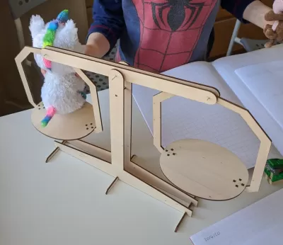 Lazer Kesim Basit Denge Terazisi DXF Dosyası DXF çizimi