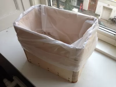 Lazer Kesim Bebek Bezi Çöp Kovası Huş Kontraplak Ücretsiz Vektör EPS çizimi
