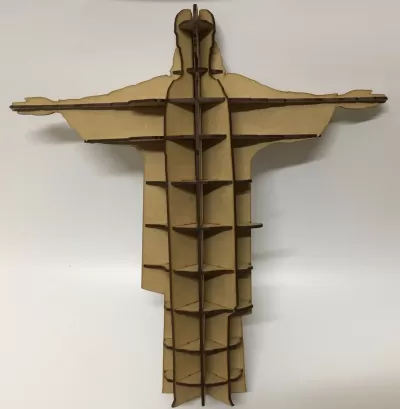 Lazer Kesim Kurtarıcı İsa 3D Model Ücretsiz Vektör CDR çizimi