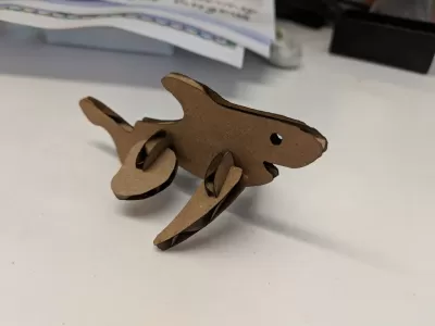Lazer Kesim Karton Köpekbalığı SVG Dosyası SVG çizimi