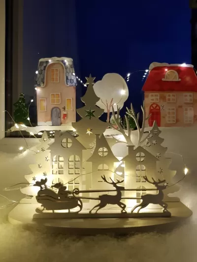 Lazer Kesim Noel Mini Süsleme Ücretsiz Vektör CDR çizimi