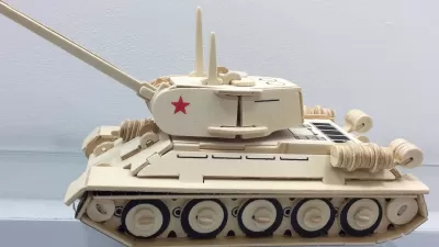 Lazer Kesim Ahşap Tank Oyuncak Ücretsiz Vektör CDR çizimi