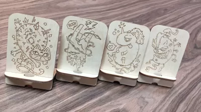 Lazer Kesim Telefon Standları, Ücretsiz Vektör Oyma ile CDR çizimi