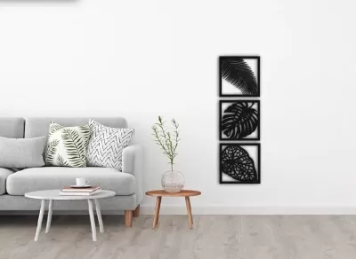 Lazer Kesim Çiçek Desenli Çerçeveler Ev Duvar Dekoru DXF Dosyası DXF çizimi