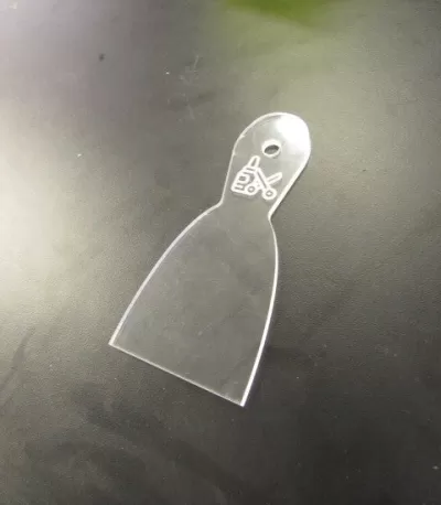 Lazer Kesim Spatula Akrilik 3mm DXF Dosyası DXF çizimi