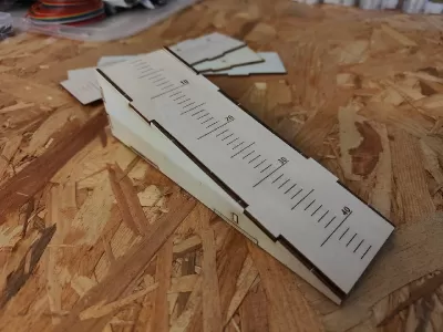 Lazer Kesim Rampa Test Jig'i SVG çizimi
