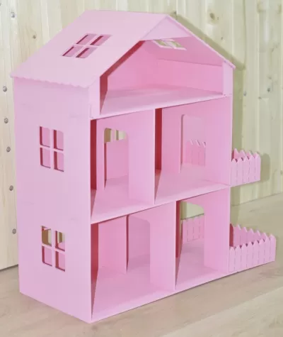 Lazer Kesim Barbie Rüya Evi Moda Bebek Evi Ücretsiz Vektör CDR çizimi