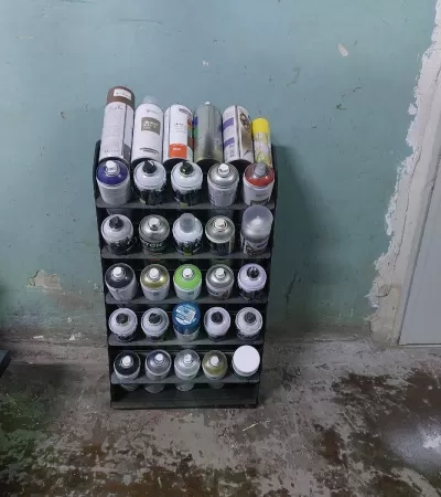 Lazer Kesim Sprey Boya Rafı Ücretsiz Vektör CDR çizimi