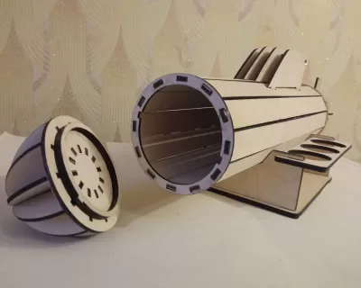 Lazer Kesim Denizaltı Minibar Ücretsiz Vektör CDR çizimi