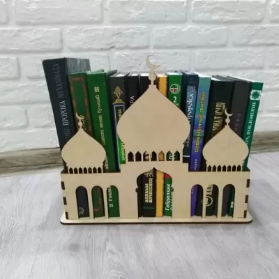 Lazer Kesim Müslüman İslami Kitap Standı Cami Replika Ücretsiz Vektör CDR çizimi
