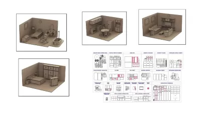 Lazer Kesim Oyuncak Bebek Evi Mobilya Seti (Çocuklar İçin) CDR çizimi