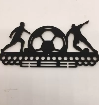 Lazer Kesim Futbol Zafer Madalyası Askısı Ücretsiz Vektör CDR çizimi