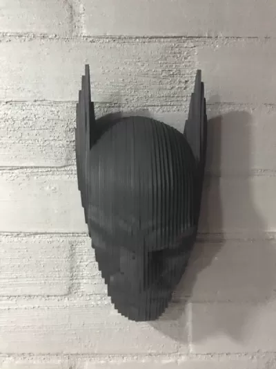 Lazer Kesim Batman Dilim Kafa 3D Model CDR çizimi