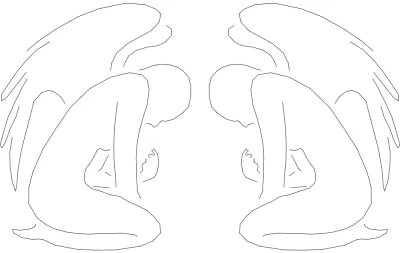 Melek dxf Dosyası DXF çizimi