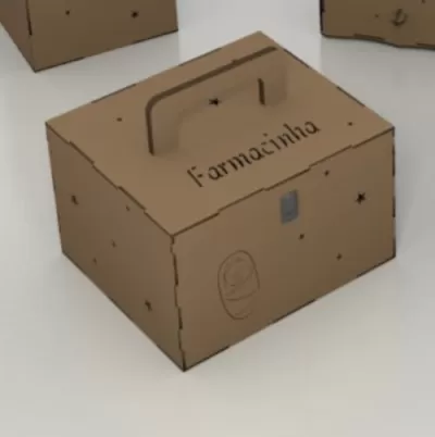 Lazer Kesim Oyuncak Ev Eczane Seti Çocuk Oyuncak MDF 3mm Ücretsiz Vektör CDR çizimi
