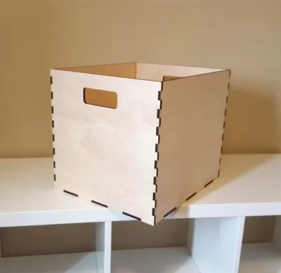 Lazer Kesim Ikea Kallax Saklama Kutusu 13×15 Ücretsiz Vektör CDR çizimi