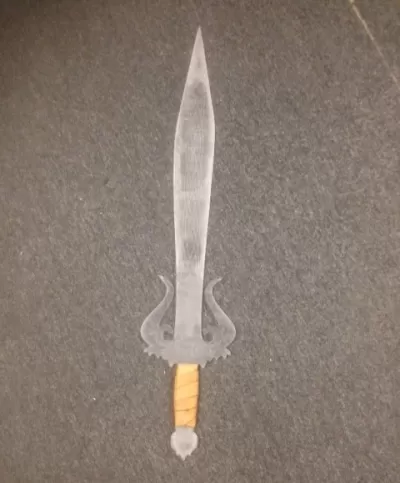 Lazer Kesim Akrilik Buz Kılıcı Ücretsiz Vektör CDR çizimi