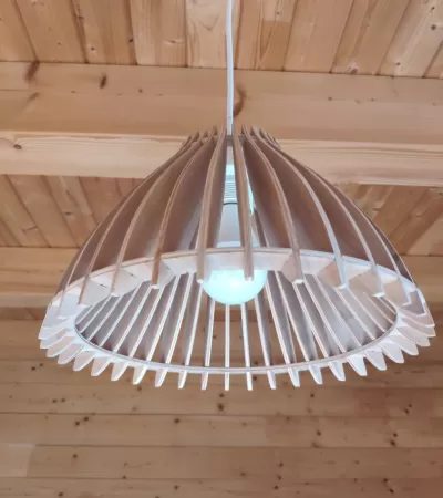 Lazer Kesim Minimalist Tavan Lambası 4mm Ücretsiz Vektör CDR çizimi