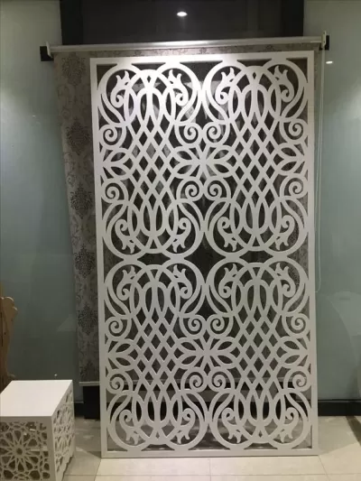 Lazer Kesim Dekoratif Bölme Duvarı Ücretsiz Vektör CDR çizimi