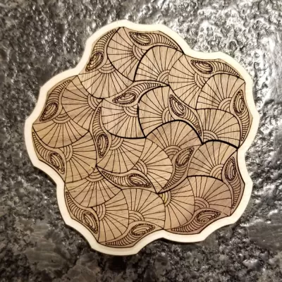 Lazer Kesim Penrose Yapboz SVG Dosyası SVG çizimi