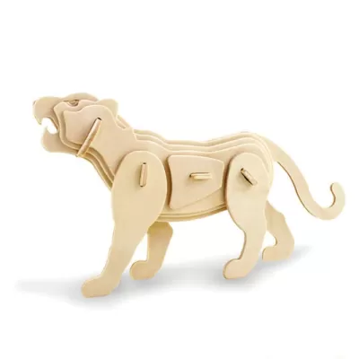 Lazer Kesim Kaplan 3D Ahşap Puzzle DWG Dosyası DWG çizimi