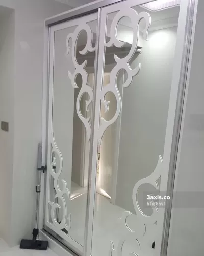 Lazer Kesim Dolap Kapısı Tasarımı DXF Dosyası DXF çizimi