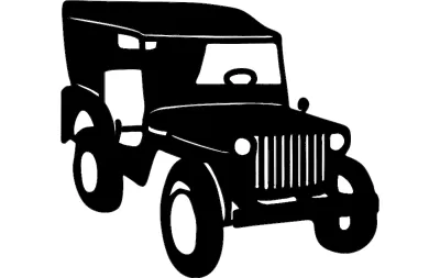 Willys jeep dxf Dosyası DXF çizimi