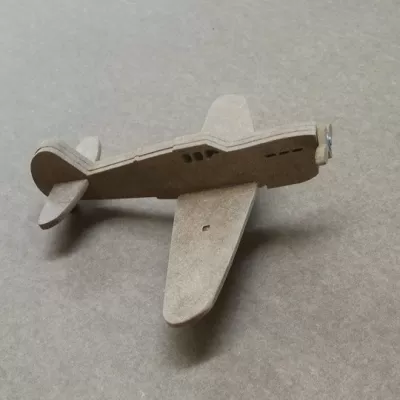 Lazer Kesim 3D Oyuncak Uçak DXF Dosyası DXF çizimi