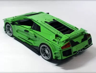 Lazer Kesim Lamborghini Murcielago 3D Puzzle Ücretsiz Vektör PDF çizimi