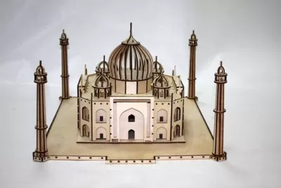 Lazer Kesim Taç Mahal 3D Model DXF Dosyası DXF çizimi