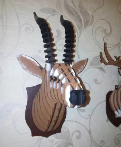 Lazer Kesim Ceylan Kupa Başı 3D Puzzle Ücretsiz Vektör CDR çizimi