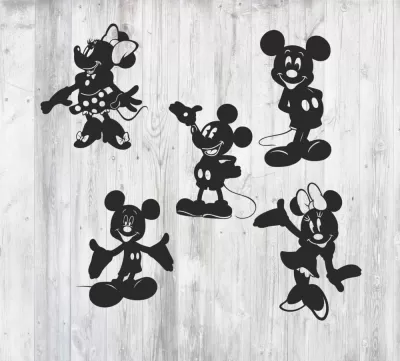 Mickey Mouse Ücretsiz Vektör CDR çizimi