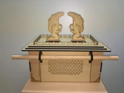 Lazerle Kesilmiş Ahit Sandığı 3mm DXF Dosyası DXF çizimi