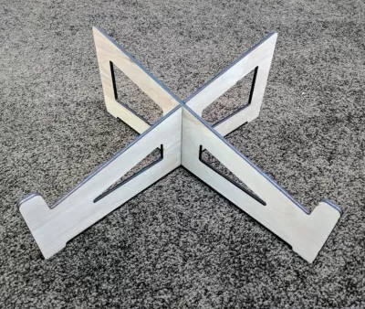 Lazer Kesim Ahşap Laptop Standı SVG Dosyası SVG çizimi