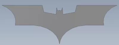 Batarang (Kara Şövalye) dxf Dosyası DXF çizimi