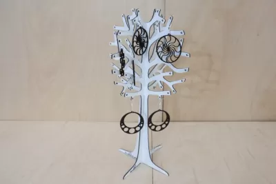 Lazer Kesim Takı Ağacı Standı 3mm DXF Dosyası DXF çizimi