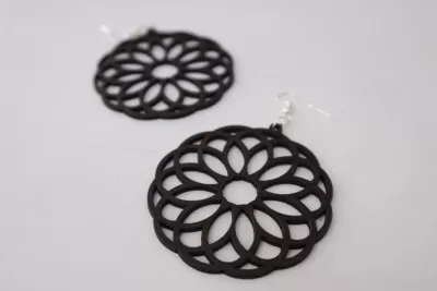 Lazer Kesim Mandala Küpe DXF Dosyası DXF çizimi