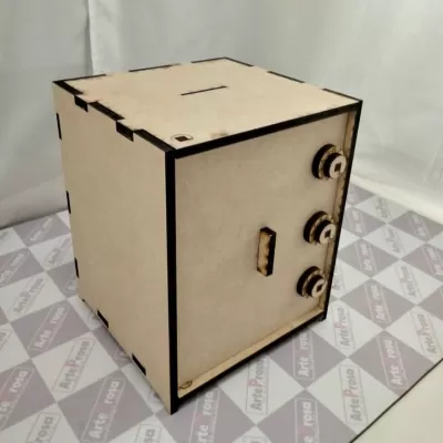Lazer Kesim Ahşap Kasa 6mm MDF Ücretsiz Vektör CDR çizimi