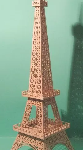Eyfel Kulesi 3mm dxf Dosyası DXF çizimi