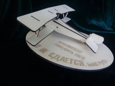 Lazer Kesim Nieuport 17 Uçağı CDR çizimi